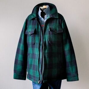 Buffalo Plaid Wool Chore Coat - Legendary Whitetails - Men's size Medium